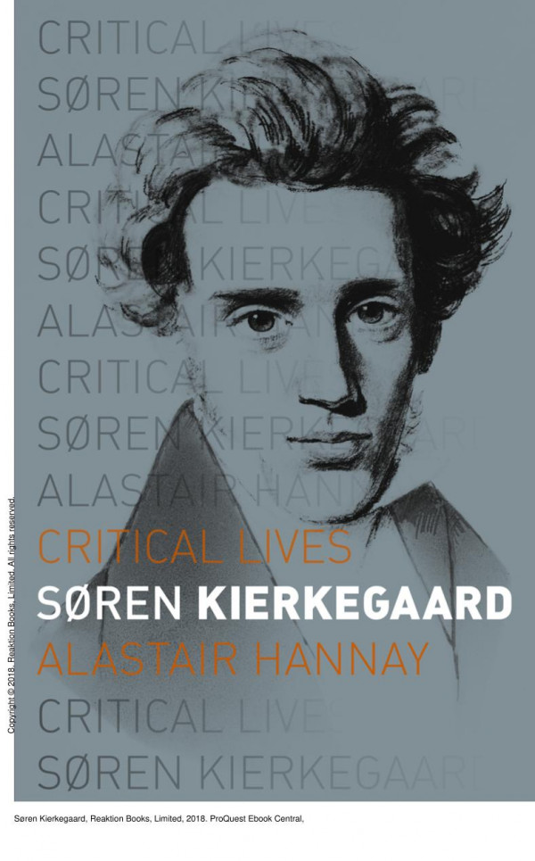 Søren Kierkegaard 1st Edition Alastair Hannay