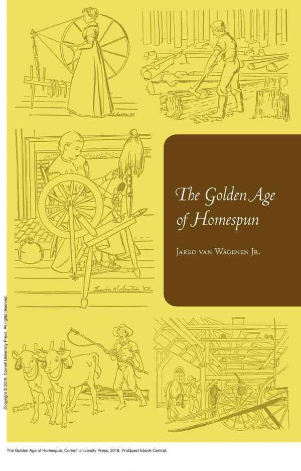 The Golden Age Of Homespun Jared Jr Van Wagenen Erwin H Austin Louis C Jones