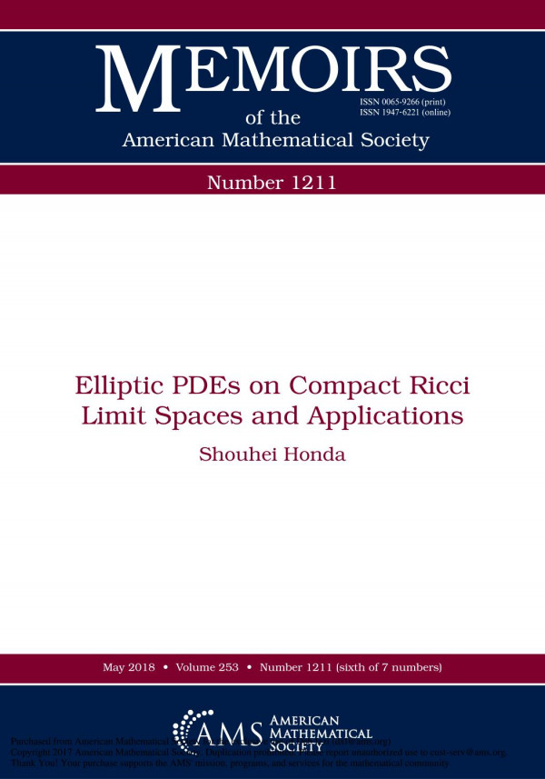 Elliptic Pdes On Compact Ricci Limit Spaces And Applications 1st Edition Shouhei Honda