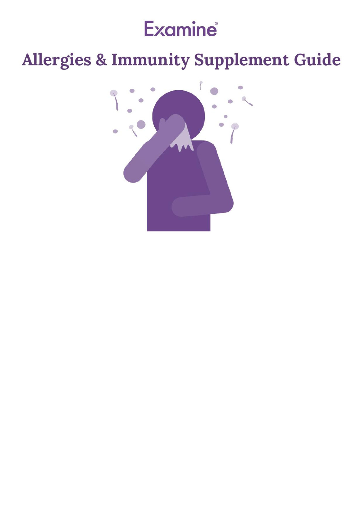 Allergies Immunity Supplement Guide Examine