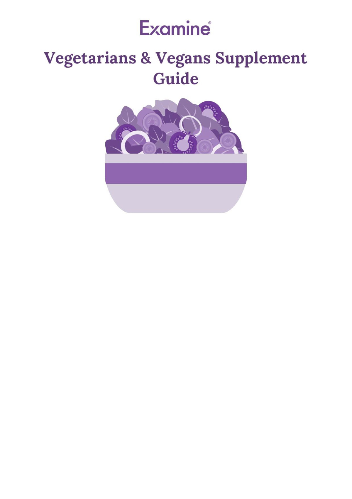 Vegetarians Vegans Supplement Guide 1st Edition Examine