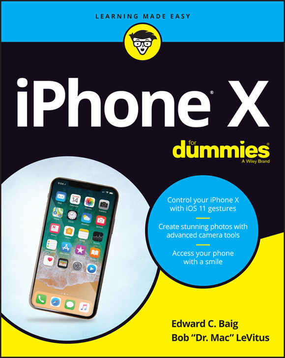Iphone X For Dummies 1st Edward C Baig Bob Levitus