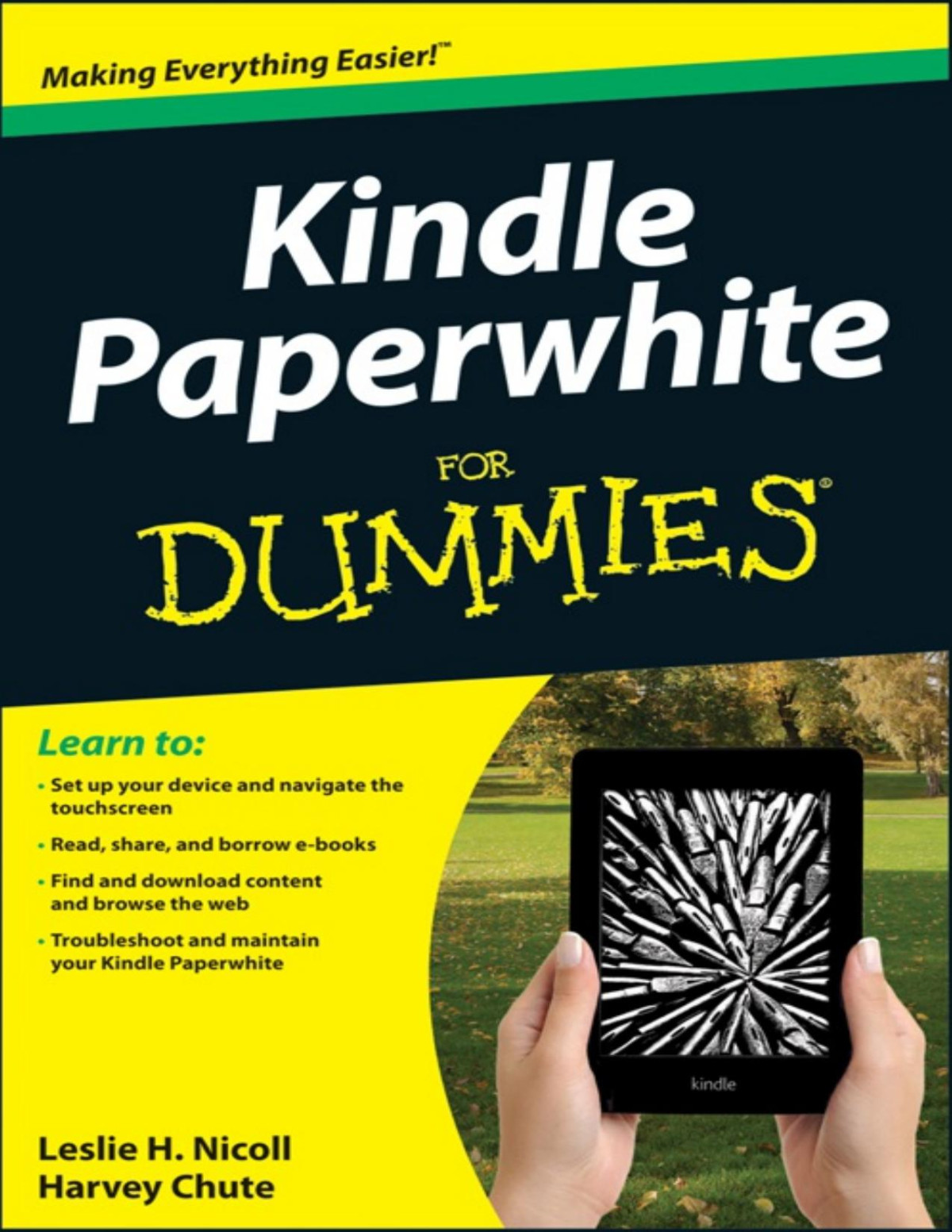 Kindle Paperwhite For Dummies 1st Leslie H Nicoll Harvey Chute