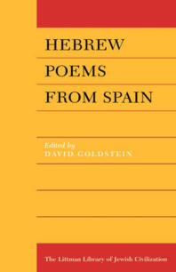 Hebrew Poems From Spain 1st Edition David Goldstein
