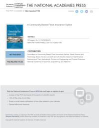 A Communitybased Flood Insurance Option 1st Edition And Medicine Engineering National Academies Of Sciences Division On Engineering And Physical Sciences Board On Mathematical Sciences And Their Applications Division On Earth And Life Studies Water Science And Technology Board Committee On Communityb