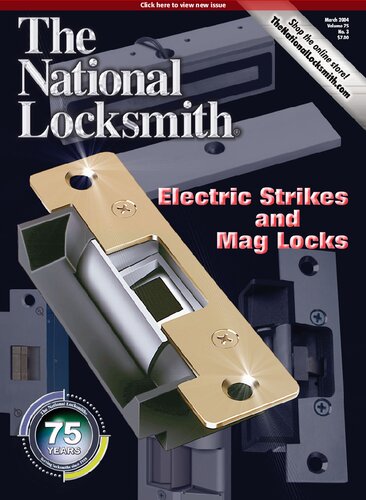 The National Locksmith Volume 75 Number 3 3rd Edition The National Locksmith
