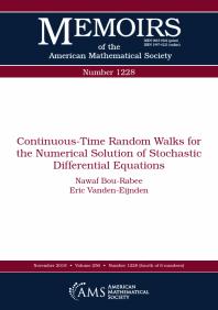 Continuoustime Random Walks For The Numerical Solution Of Stochastic Differential Equations 1st Edition Nawaf Bourabee Eric Vandeneijnden