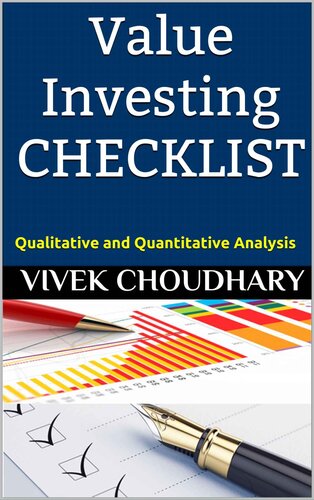 Value Investing Checklist Qualitative And Quantitative Analysis Choudhary