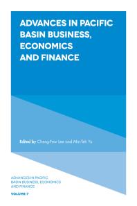 Advances In Pacific Basin Business Economics And Finance 1st Edition Chengfew Lee Minteh Yu