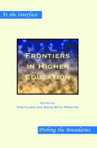 Frontiers In Higher Education 1st Edition Tom Claes David Seth Preston