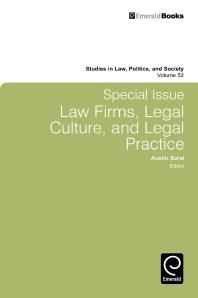 Special Issue Law Firms Legal Culture And Legal Practice Law Firms Legal Culture And Legal Practice 1st Edition Austin Sarat Austin Sarat