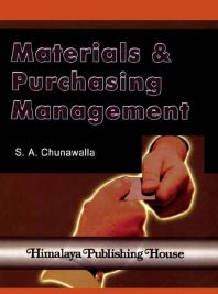Materials And Purchasing Management 1st Edition Sa Chunawalla