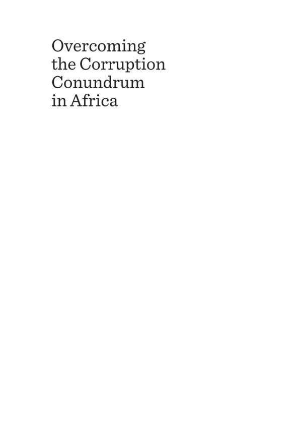 Overcoming The Corruption Conundrum In Africa A Sociolegal Perspective 1st Edition Anzanilufuno Munyai