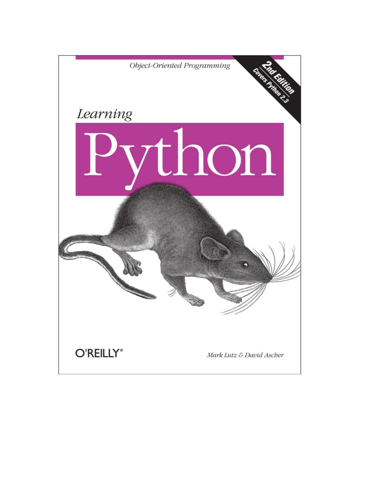 Learning Python 2nd Edition David Ascher Mark Lutz
