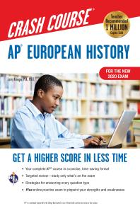 Ap European History Crash Course For The New 2020 Exam Book Online Get A Higher Score In Less Time 3rd Edition Larry Krieger Patti Harrold