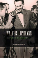 Walter Lippmann Public Economist Craufurd D Goodwin