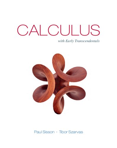 Calculus With Early Transcendentals 1st Edition Paul Sission