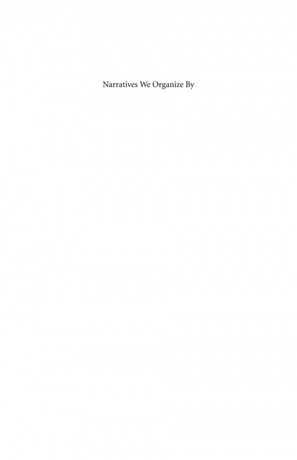 Narratives We Organize By 1st Edition Barbara Czarniawska Pasquale Gagliardi