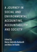 A Journey In Social And Environmental Accounting Accountability And Society 1st Edition Maria Gabriella Baldarelli