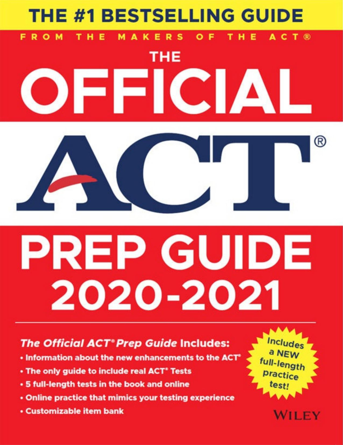 The Official Act Prep Guide 2020 2021 Book 5 Practice Tests Bonus Online Content Act