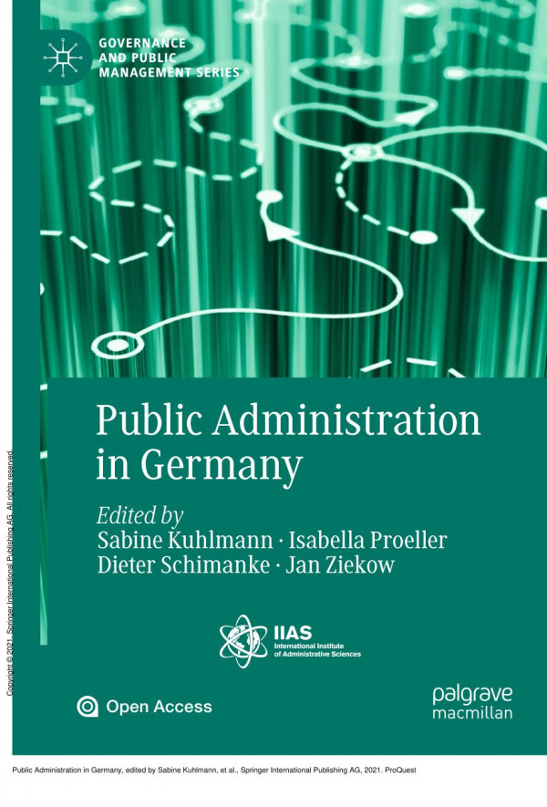 Public Administration In Germany 1st Edition Sabine Kuhlmann Isabella Proeller Dieter Schimanke Jan Ziekow