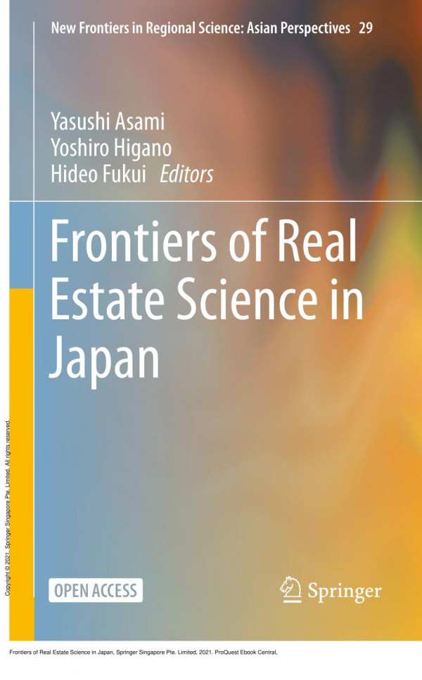 Frontiers Of Real Estate Science In Japan 1st Edition Yasushi Asami Yoshiro Higano Hideo Fukui