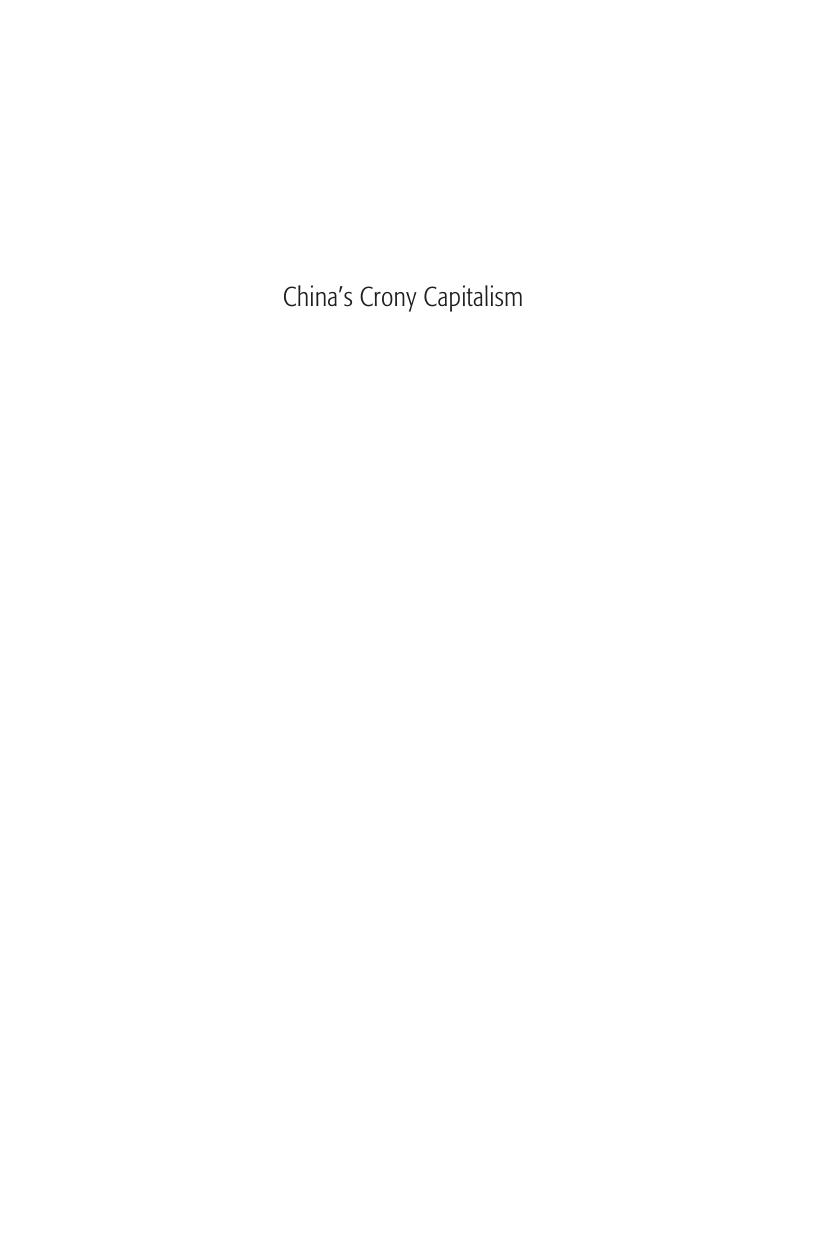 Chinas Crony Capitalism The Dynamics Of Regime Decay Minxin Pei