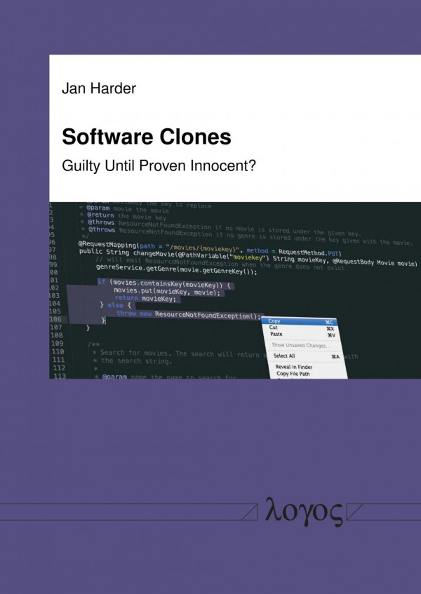 Software Clones Guilty Until Proven Innocent 1st Edition Jan Harder
