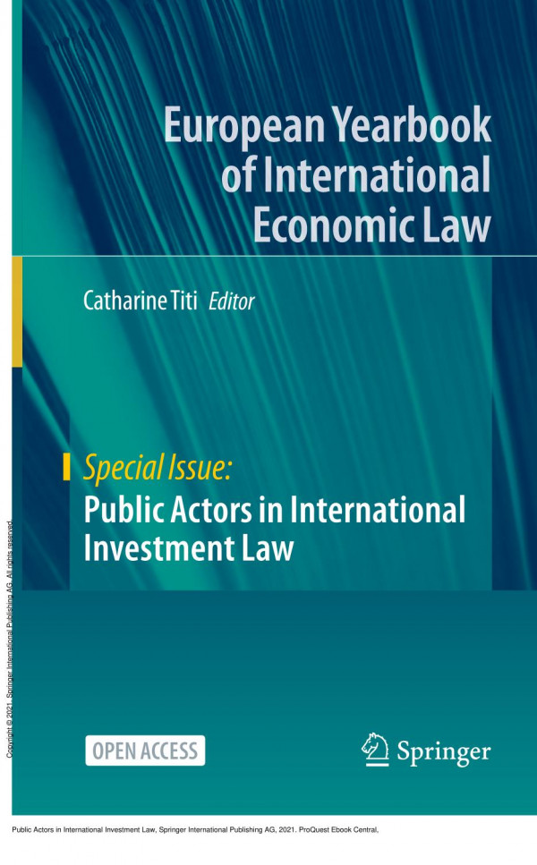 Public Actors In International Investment Law 1st Edition Catharine Titi