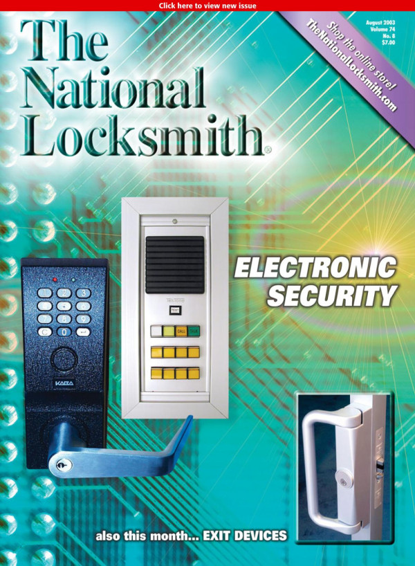 The National Locksmith Volume 74 Number 8 8th Edition The National Locksmith