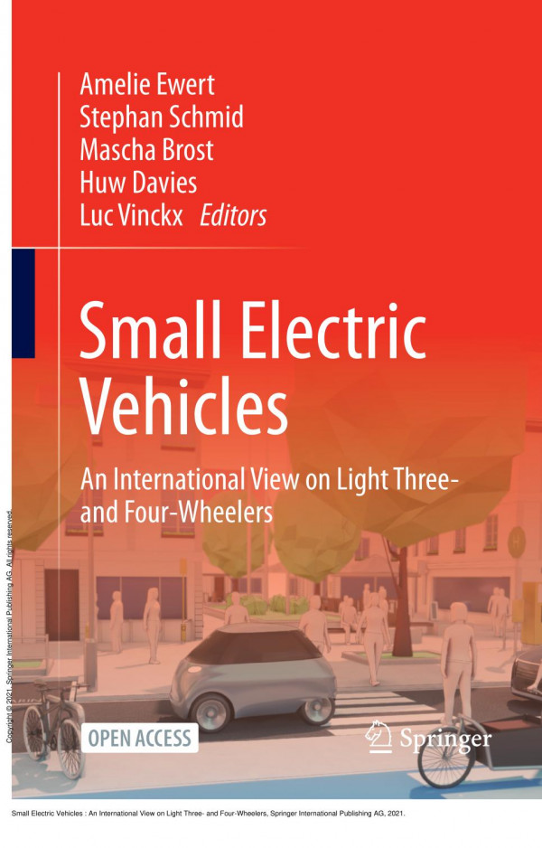 Small Electric Vehicles An International View On Light Three And Fourwheelers 1st Edition Amelie Ewert