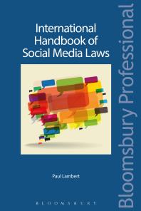 International Handbook Of Social Media Laws Paul Lambert
