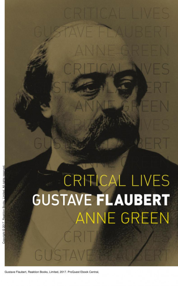 Gustave Flaubert 1st Edition Anne Green