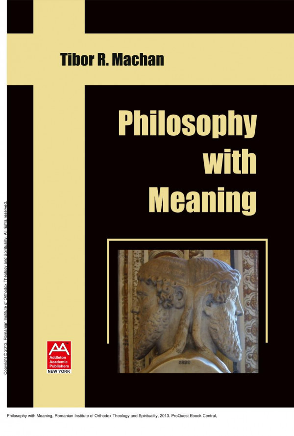 Philosophy With Meaning 1st Edition Tibor Machan