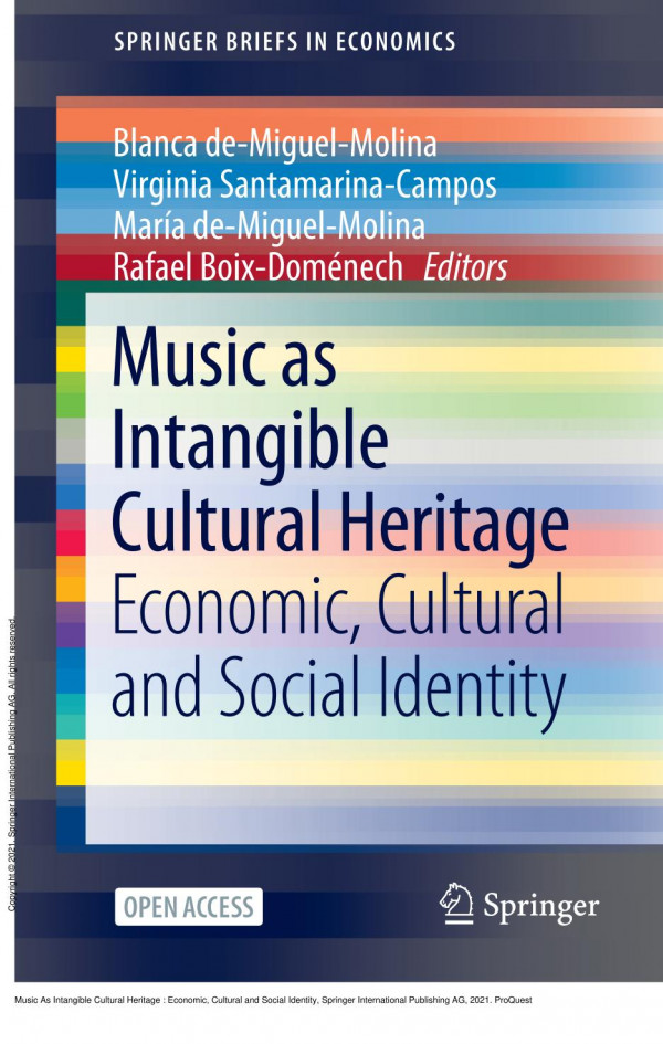 Music As Intangible Cultural Heritage Economic Cultural And Social Identity 1st Edition Blanca Demiguelmolina