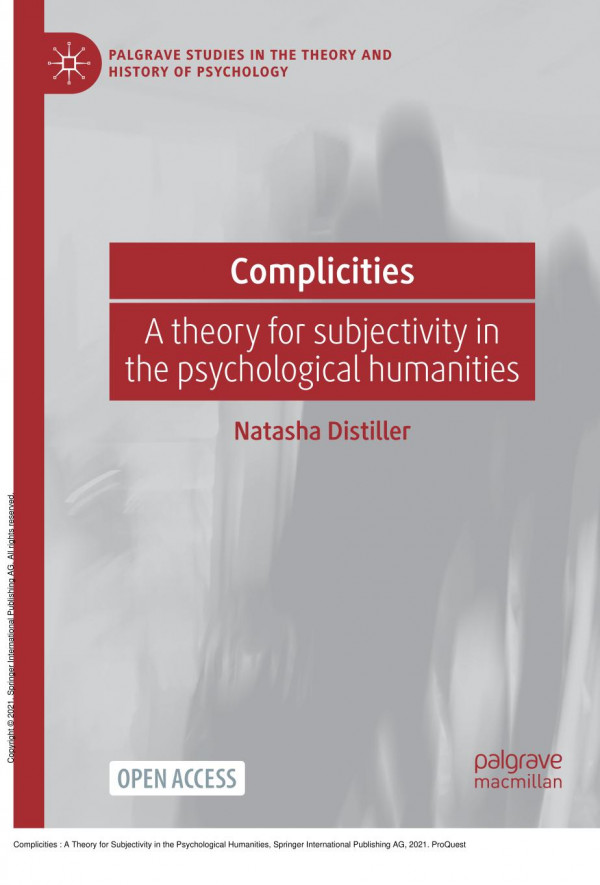 Complicities A Theory For Subjectivity In The Psychological Humanities 1st Edition Natasha Distiller