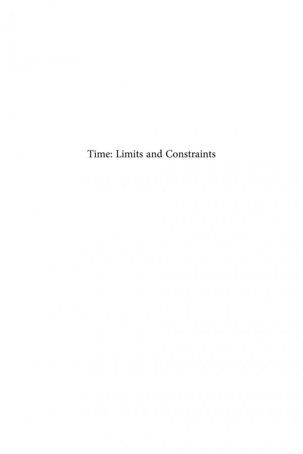 Time Limits And Constraints 1st Edition Jo Alyson Parker Paul Andr Harris Christian Steineck