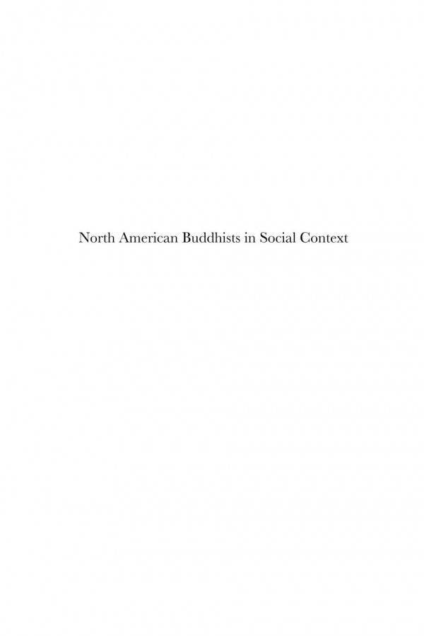 North American Buddhists In Social Context 1st Edition Paul David Numrich