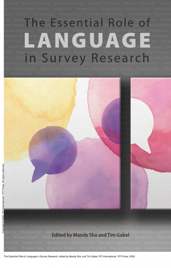 The Essential Role Of Language In Survey Research 1st Edition Mandy Sha Tim Gabel