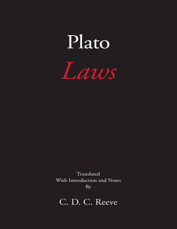 Laws Hackett Classics Plato Cdc Reeve