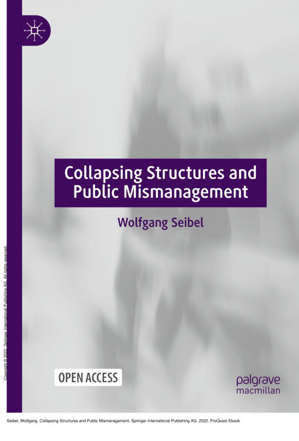Collapsing Structures And Public Mismanagement 1st Edition Wolfgang Seibel