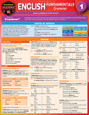 English Fundamentals 1 Grammar Quickstudy Academic Rachel Berg Scherer