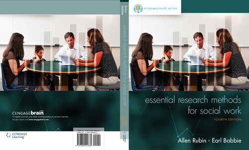 Essential Research Methods For Social Work 4th Edition Allen Rubin