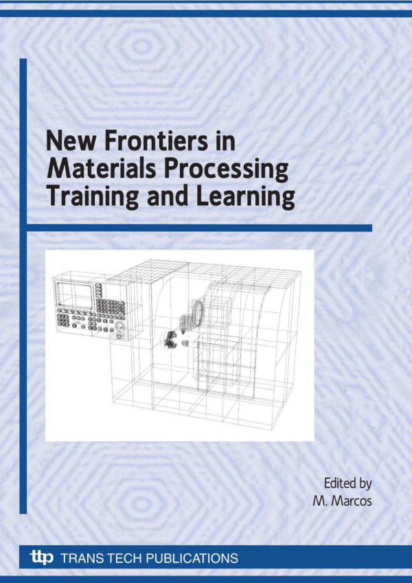 New Frontiers In Materials Processing Training And Learning 1st Edition M Marcos