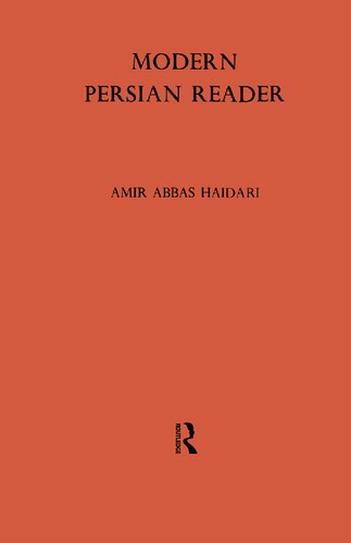 A Modern Persian Reader 1st Edition Amir Abbas Haidari