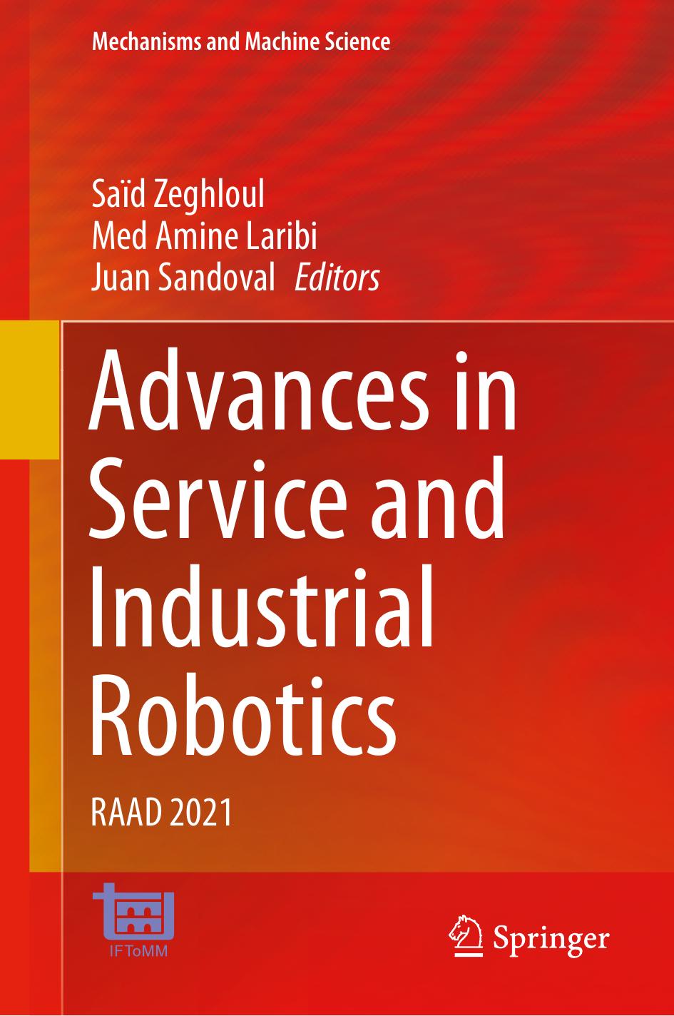 Advances In Service And Industrial Robotics Raad 2021 Sad Zeghloul
