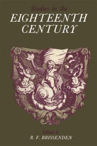 Studies In The Eighteenth Century Papers Presented At The David Nichol Smith Memorial Seminar Canberra 1966 1st Edition R F Brissenden