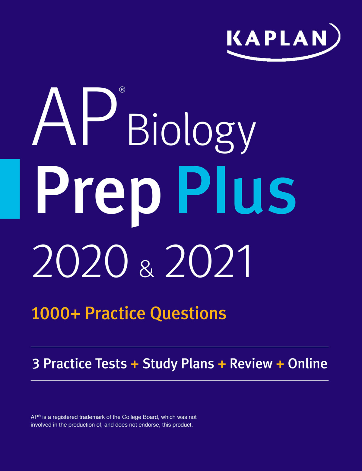 Ap Biology Prep Plus 2020 2021 7 Practice Tests Study Plans Targeted Review Practice Online Kaplan Test Prep
