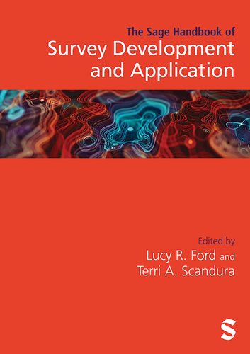 The Sage Handbook Of Survey Development And Application Lucy R Ford Editor