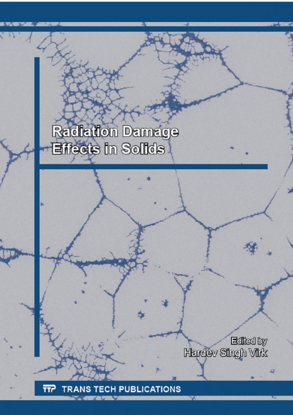 Radiation Damage Effects In Solids 1st Edition Hardev Singh Virk